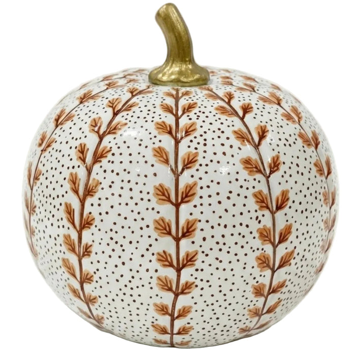 Rusty Red Meadow Sprig Pumpkin - The Well Appointed House