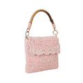 Sabrina Straw Handbag in Pink - The Well Appointed House