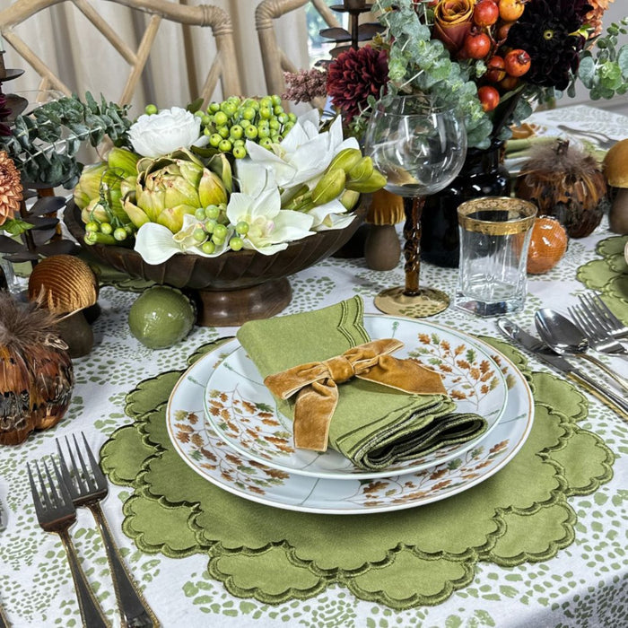Sage Kelli Tablecloth - The Well Appointed House