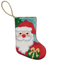 Santa Embroidered Mini Stocking - The Well Appointed House