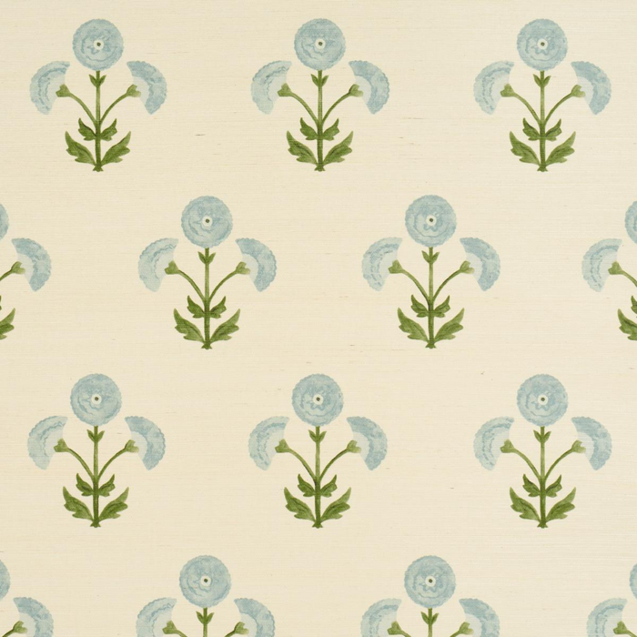Saranda Flower Sisal Wallpaper - The Well Appointed House