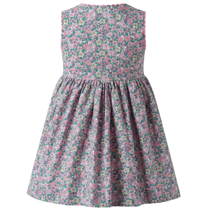 Scalloped Floral Button-Front Dress - The Well Appointed House