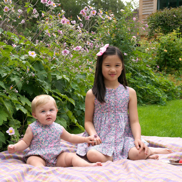 Scalloped Floral Button-Front Dress - The Well Appointed House