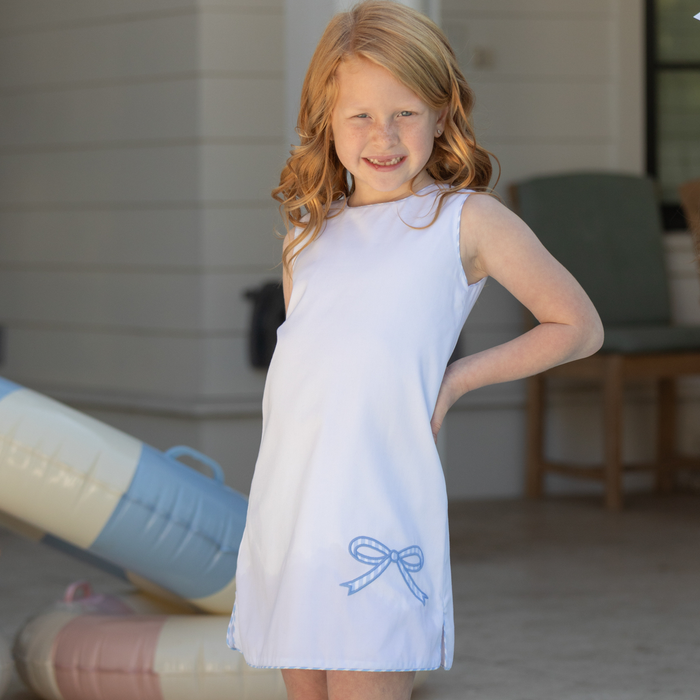 Schuyler Dress in Whitby White Pique - The Well Appointed House