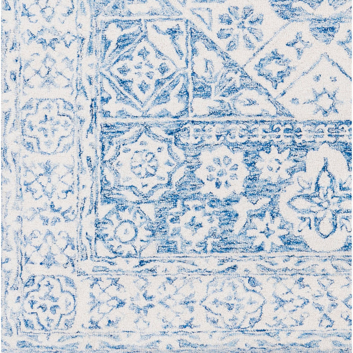 Serafina Blue & Ivory Handmade Area Rug - Available in a Variety of Sizes- The Well Appointed House
