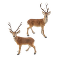Set of 2 Standing Brown Deer Table Pieces - The Well Appointed House