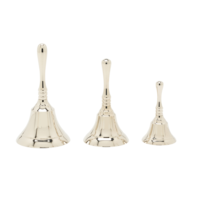 Set of 3 Effie Polished Nickel Dinner Bells - The Well Appointed House