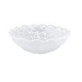 Set of Four Alabaster White Small Scallop Rim Bowls - The Well Appointed House