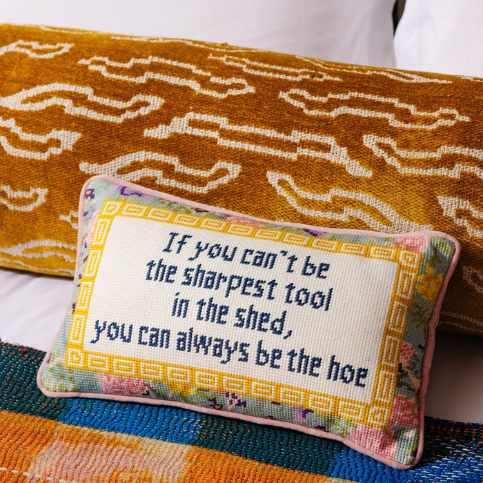 Sharpest Tool Needlepoint Pillow - The Well Appointed House