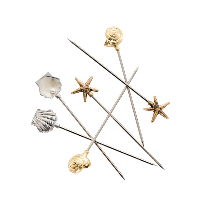 Shell Cocktail Picks - The Well Appointed House