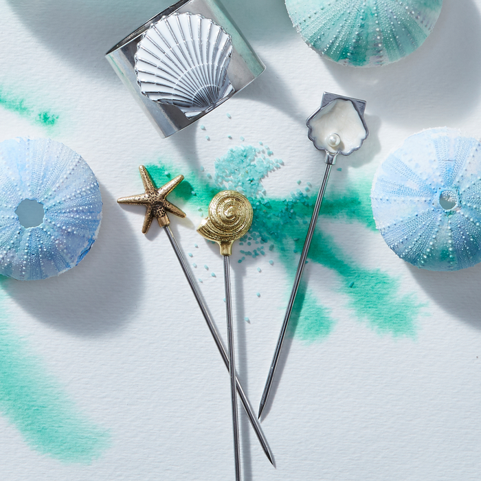 Shell Cocktail Picks - The Well Appointed House