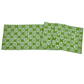 Silk and Chenille Hand Beaded Table Runner in Green - The Well Appointed House