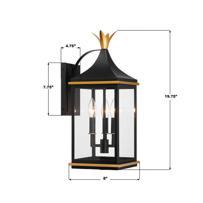 Simpson 3 Light Outdoor Sconce