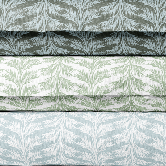 Sky Blue Patterned Lampshade in Sabal Stripe - The Well Appointed House