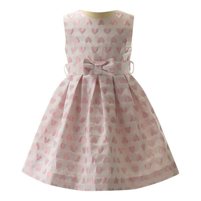 Sleeveless Heart Damask Dress - The Well Appointed House