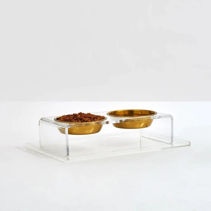 Small Clear Overflow Feeder Tray - Pet Accessories - The Well Appointed House