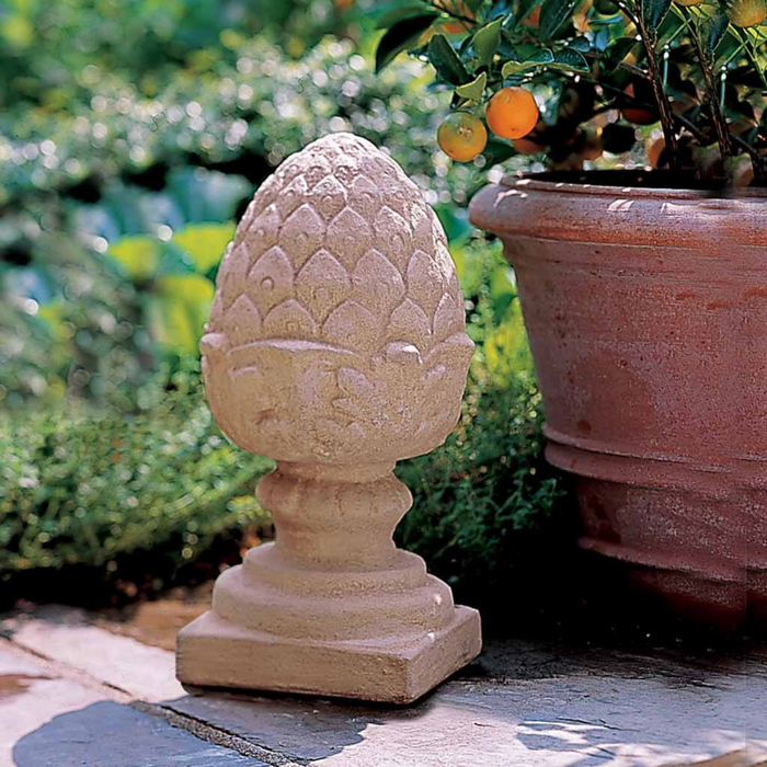 Small Pineapple Finial Garden Statue - The Well Appointed House