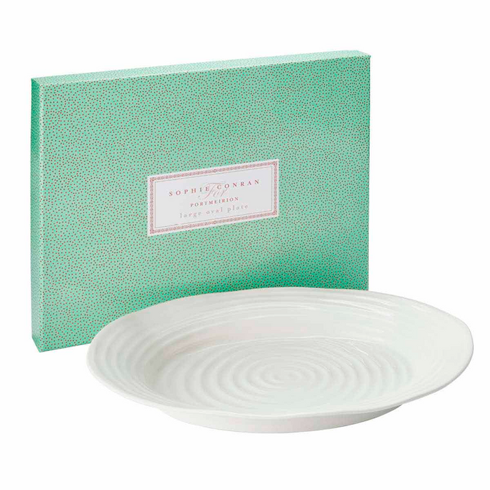 Sophie Conran Large Oval Serving Plate, White - The Well Appointed House