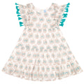 Sophie Girls Tassel Dress Aqua Rhapsody - The Well Appointed House