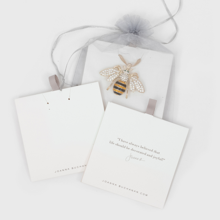 Sparkle Bee Hanging Ornament, Ruby - The Well Appointed House