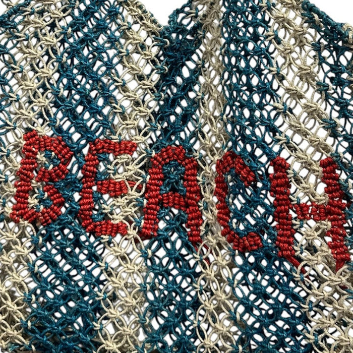St Jean Jute Beach Tote "Beach" - The Well Appointed House