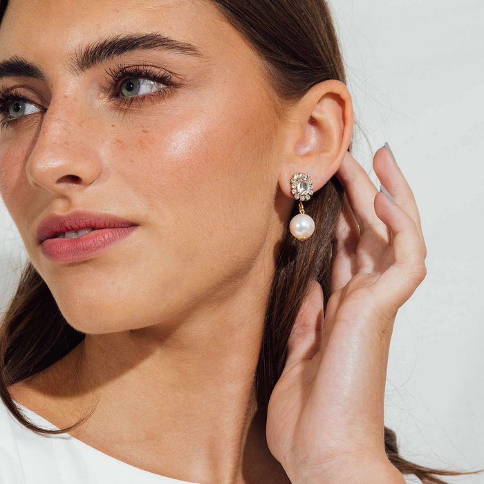 Tatiana Pearl Earrings - The Well Appointed House