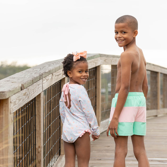 Tatum Trunks in Palm Beach Color Block - The Well Appointed House