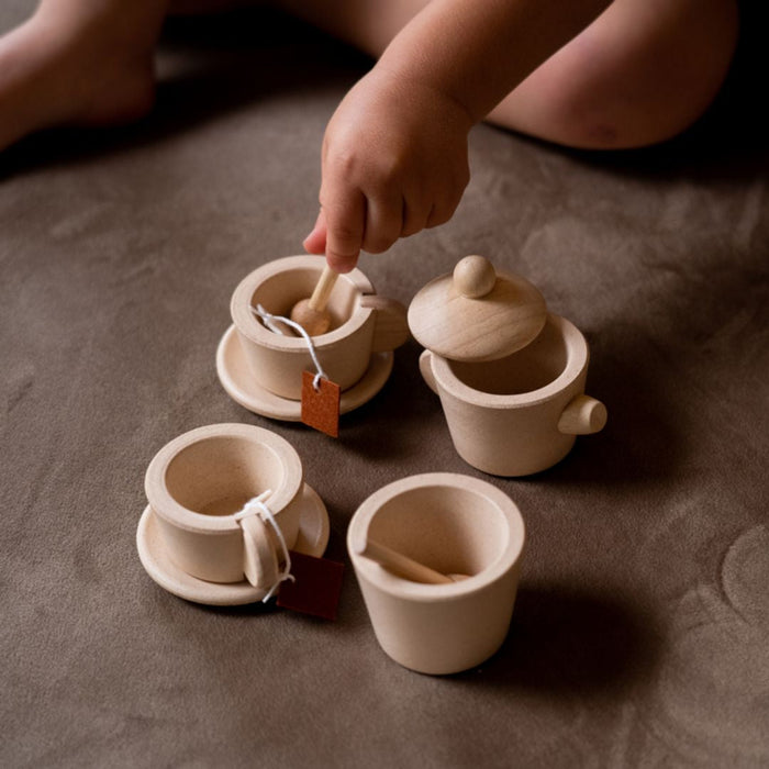 Tea Set Wooden Kids Toy - The Well Appointed House