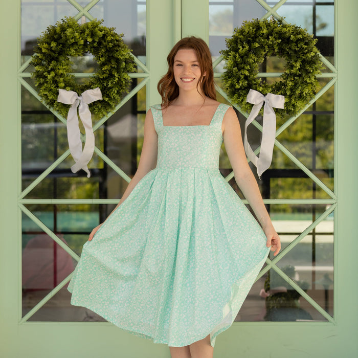 The Ava Dress in Sea Garden Chinz - The Well Appointed House