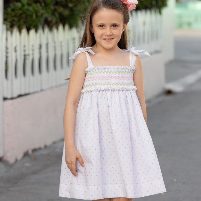 The Daisy Dress in Dunmore Dot - The Well Appointed House