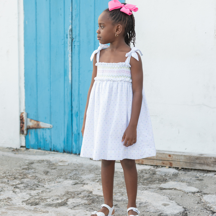 The Daisy Dress in Dunmore Dot - The Well Appointed House