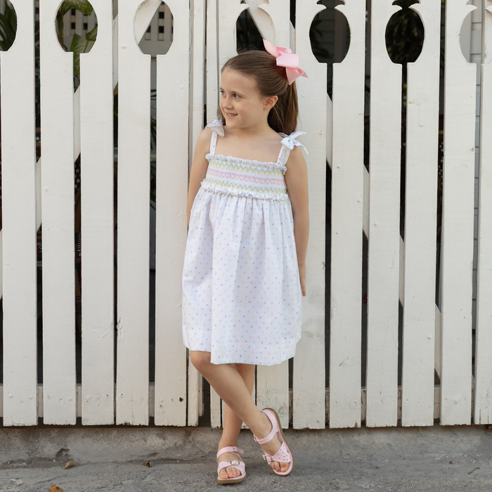 The Daisy Dress in Dunmore Dot - The Well Appointed House