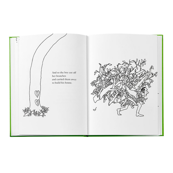 Personalize The Giving Tree Lime Bonded Leather Book - The Well Appointed House