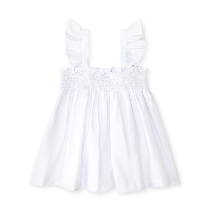 The Harper Set in Classic White with Rainbow Smocking - The Well Appointed House