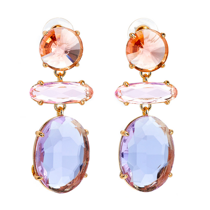 Tri-Shape Drop Pierced Earrings - The Well Appointed House