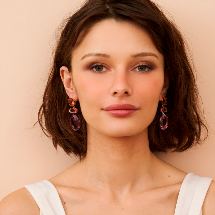 Tri-Shape Drop Pierced Earrings - The Well Appointed House