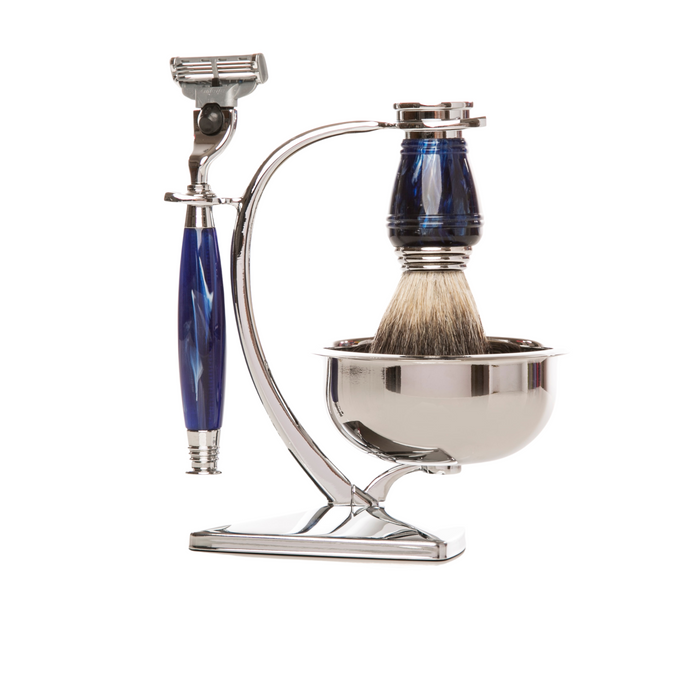 Truman Shave Set in Navy - The Well Appointed House