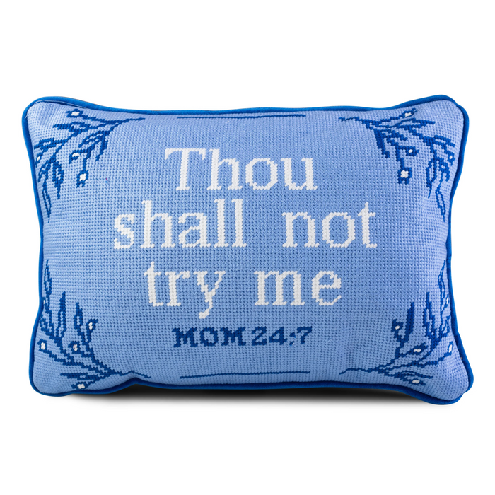 Try Me Needlepoint Pillow - The Well Appointed House