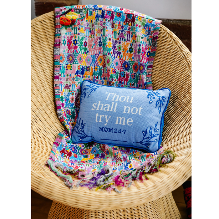 Try Me Needlepoint Pillow - The Well Appointed House