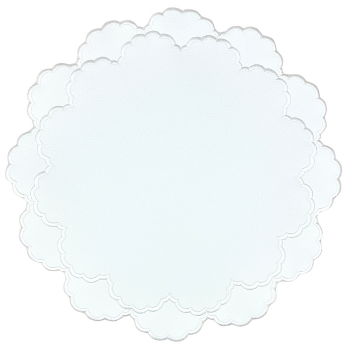 Vegan Leather Lillian in White (Set of 4) - The Well Appointed House