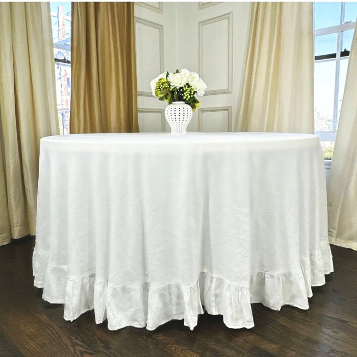 White Linen Tablecloth - The Well Appointed House