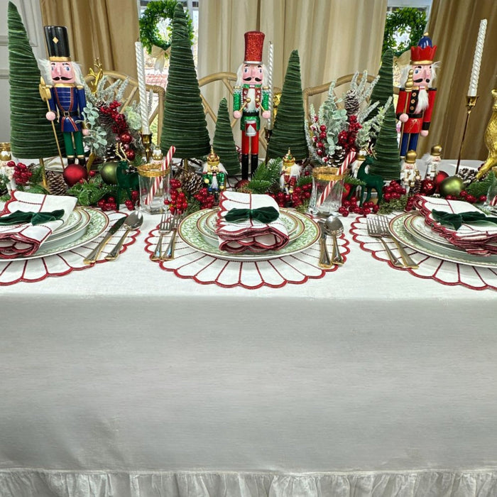 White Linen Tablecloth - The Well Appointed House