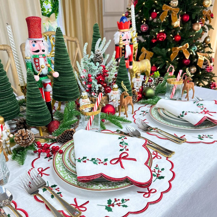 White Linen Tablecloth - The Well Appointed House