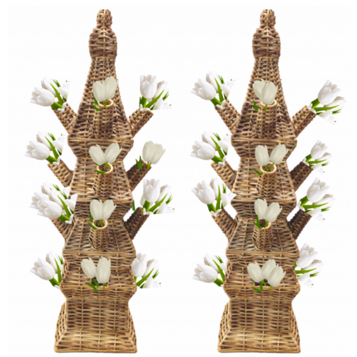 Wicker Tulipiere - The Well Appointed House