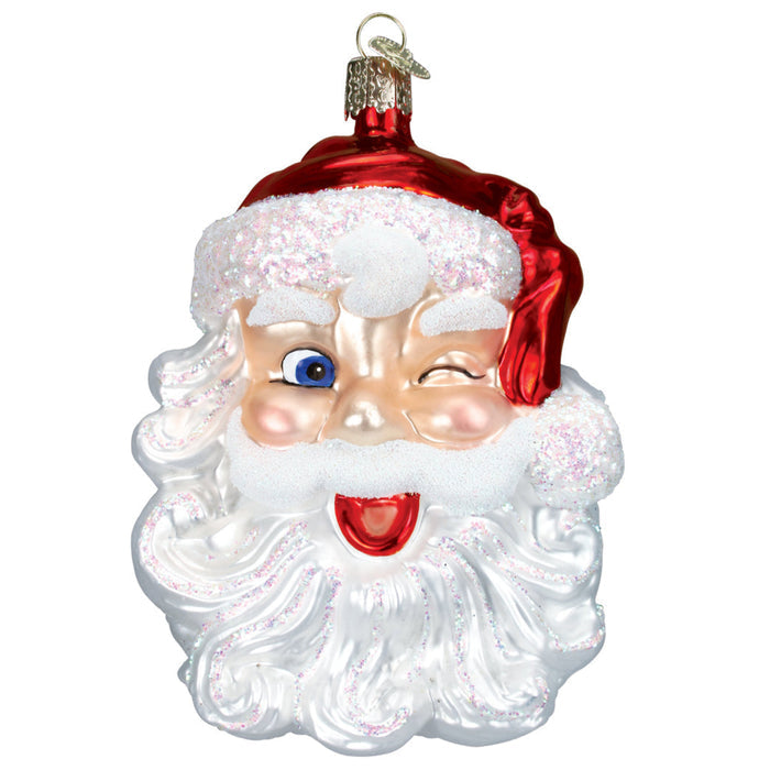 Winking Santa Ornament - The Well Appointed