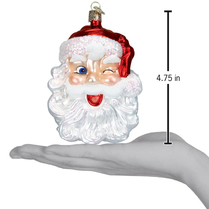 Winking Santa Ornament - The Well Appointed