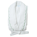Terrycloth Bathrobe With Embroidered Trim - The Well Appointed House