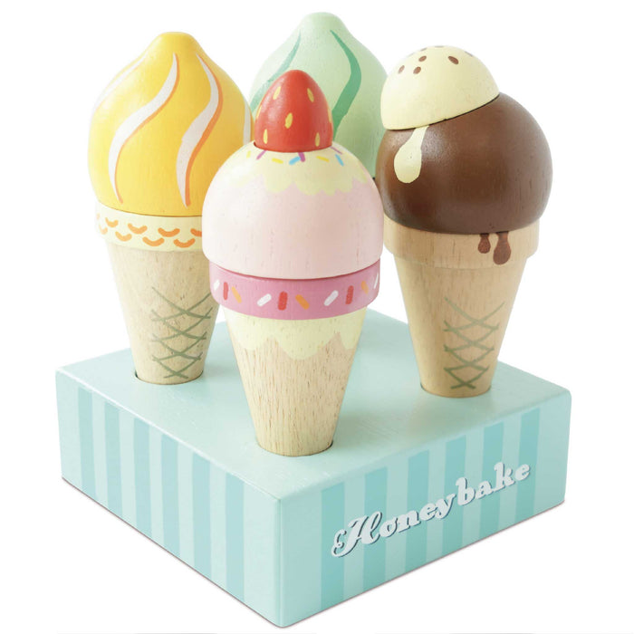 Wooden Ice Cream Cones Set - The Well Appointed House