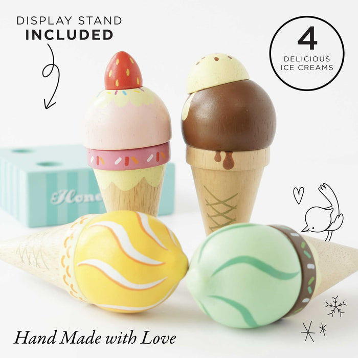 Wooden Ice Cream Cones Set - The Well Appointed House