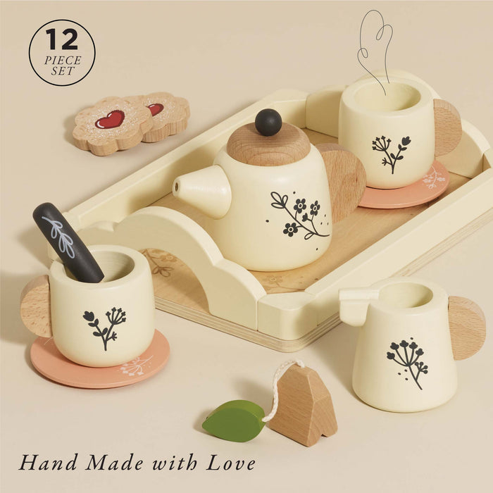Wooden Tea Set & Tray - The Well Appointed House